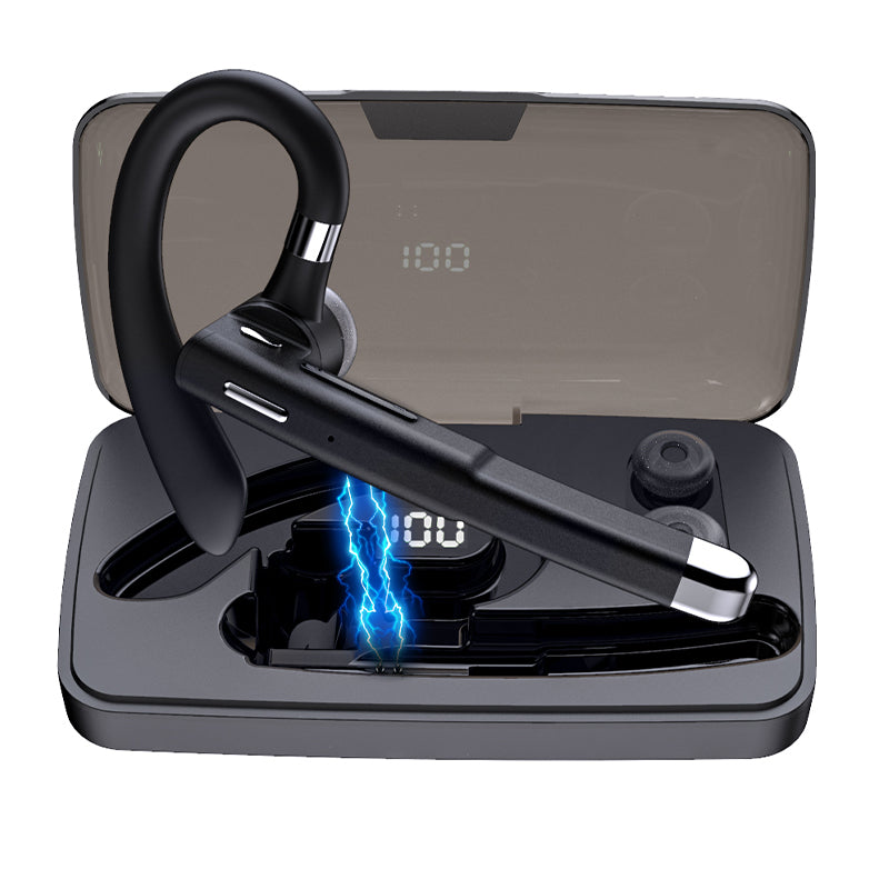 YK520 Wireless Bluetooth 5.0 Single Ear Headset Car Earhook Business Earphone with Charging Case YK520 Wireless Bluetooth 5.0 Single Ear Headset Car Earhook Business Earphone with Charging Case